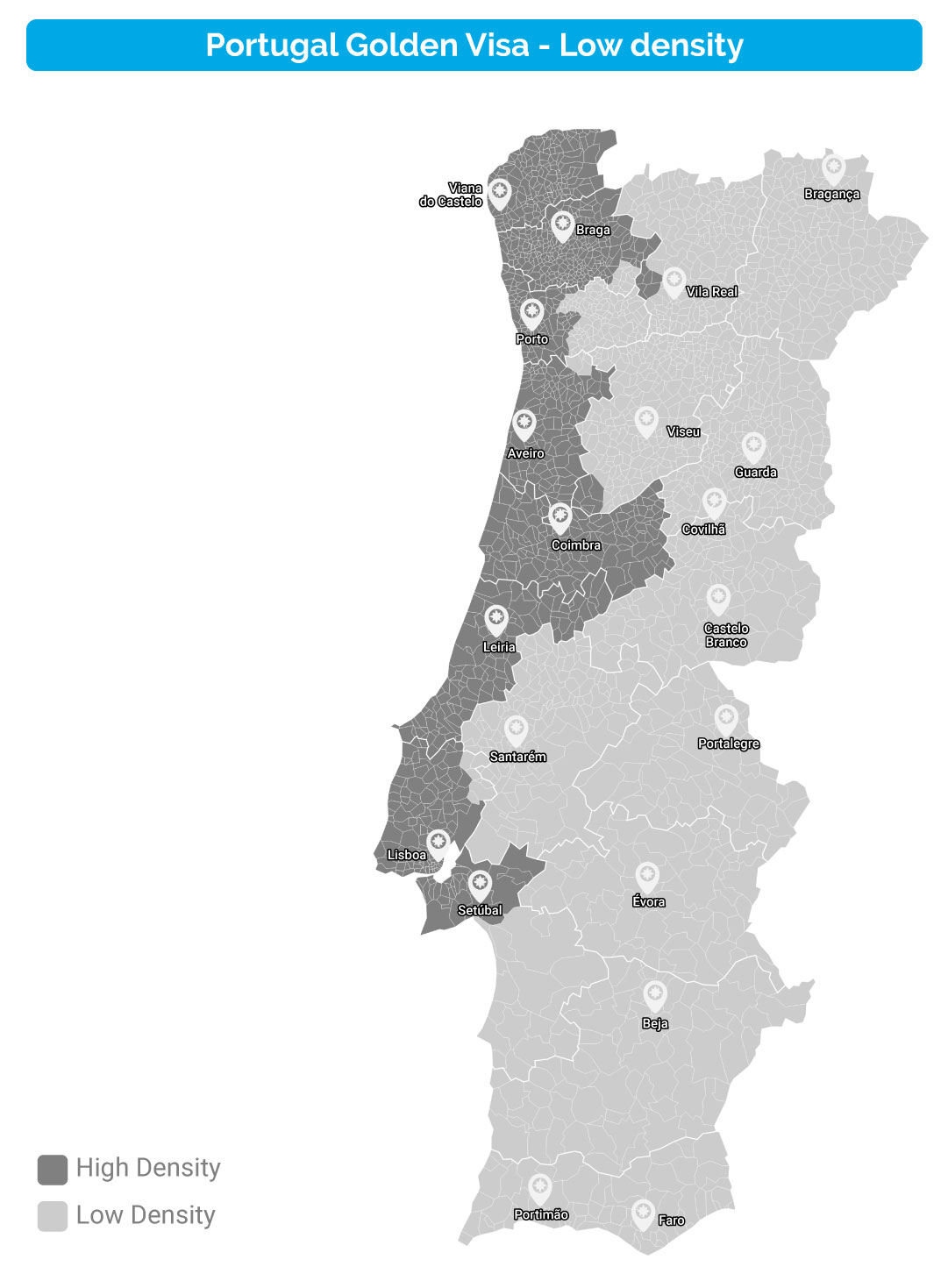 Portugal Golden Visa Low density